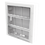 9199 (EURO) VIVO CHROME GANG BOX COVER WITH BASE (18M)